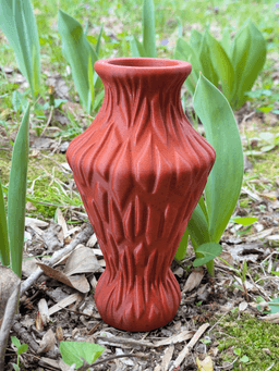 Shardcell Vase - Textured Vase 3d model