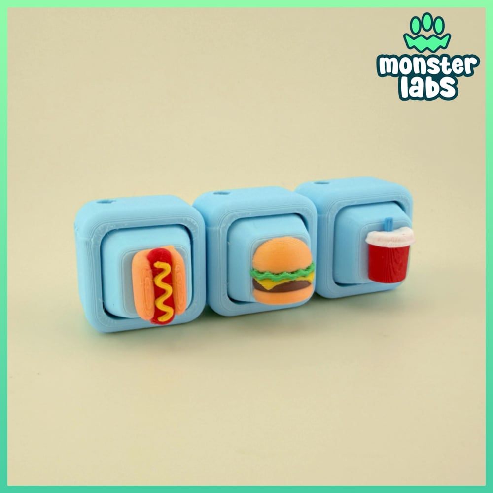 Keycap Keychain Food Bundle 1 3d model