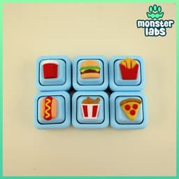 Keycap Keychain Food Bundle 1 3d model