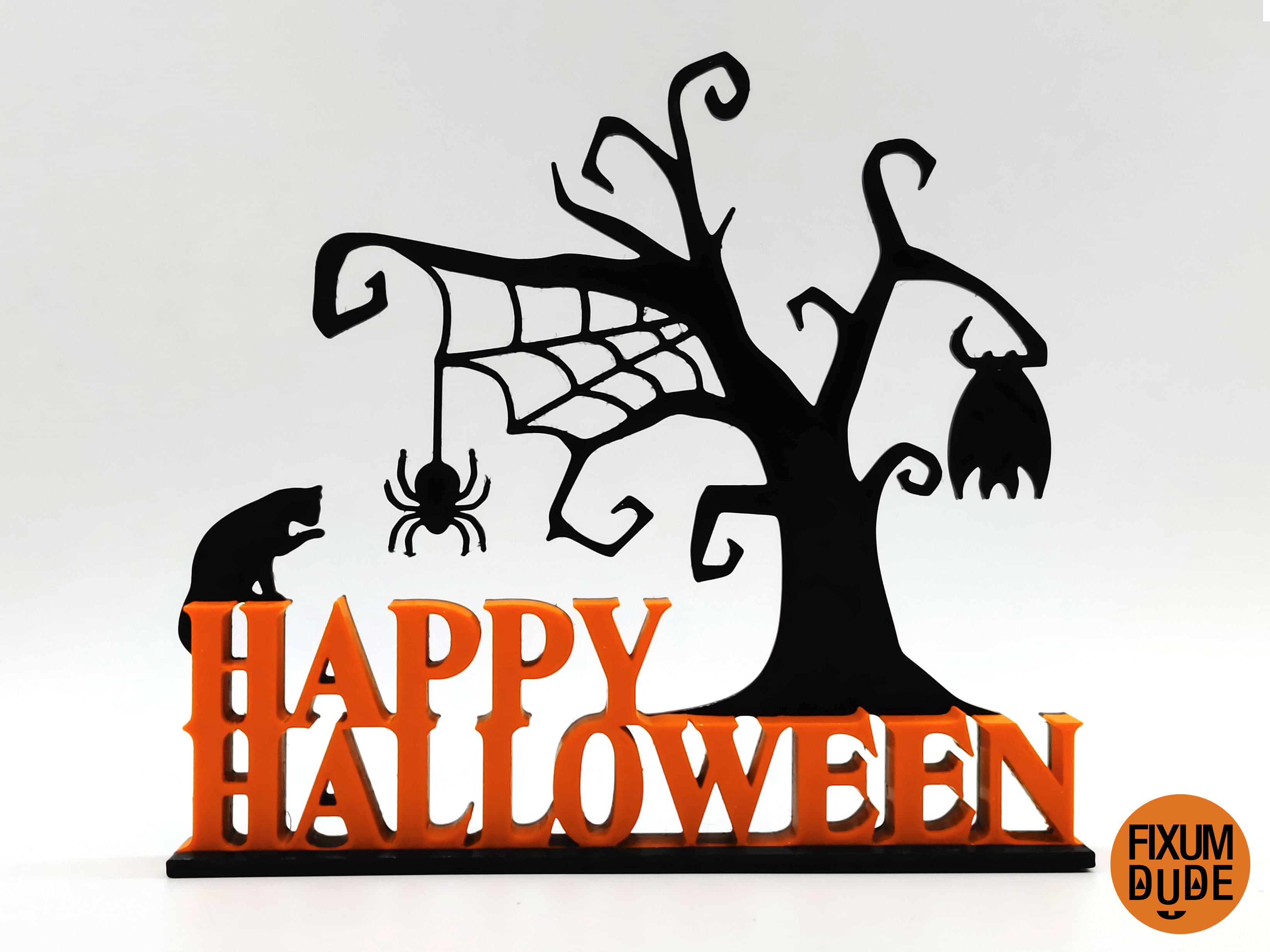 Happy Halloween Table Top Decoration 3d model