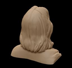 Jesus Face Sculpture 3d model