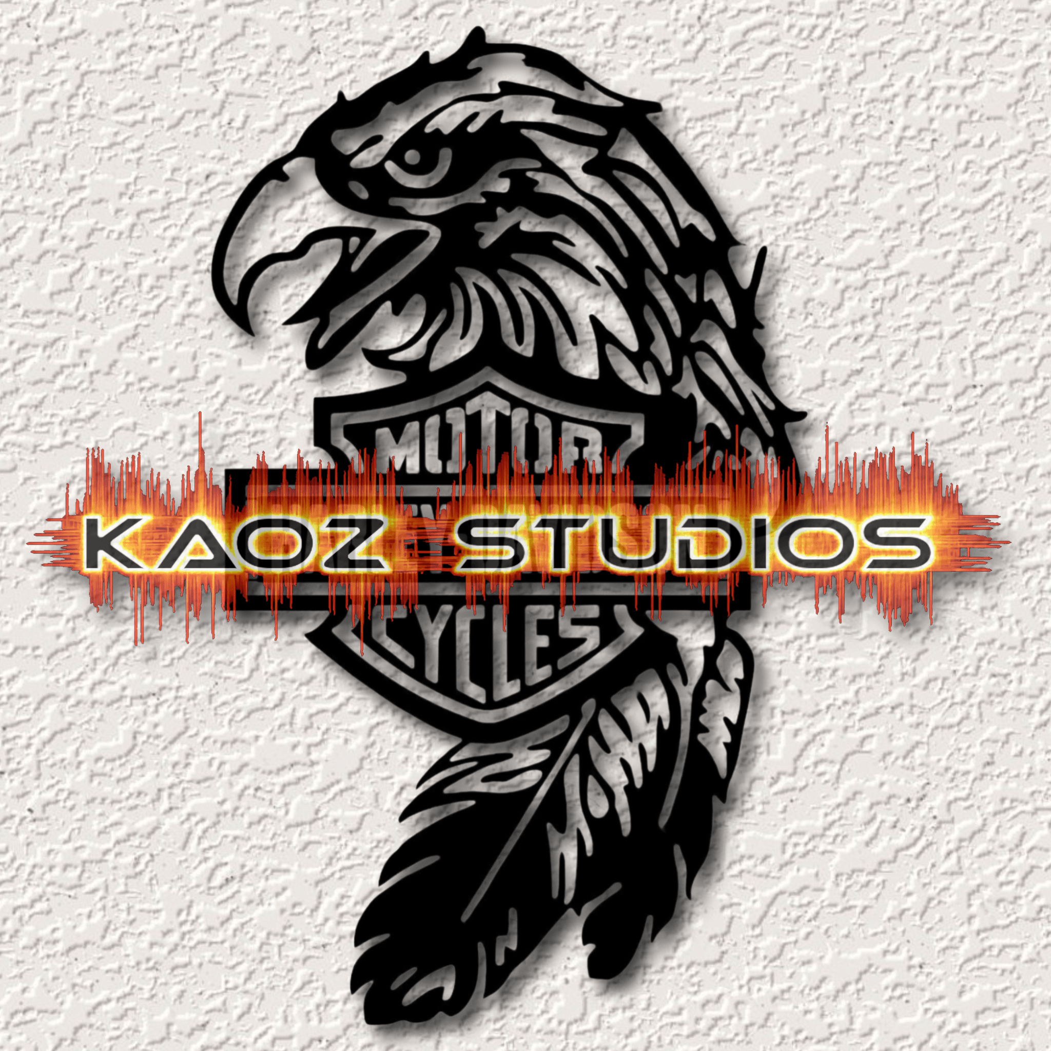 Harley davidson eagle motorcycle sign harley davidson sign 3d model