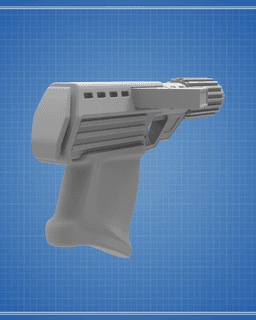 SC-4 Blaster Pistol - Star Wars 3d model