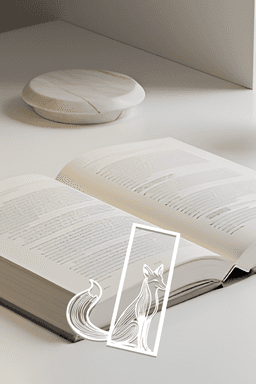Fox Bookmark, Gift Idea 3d model