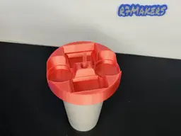 R7 ToGo Sauce Caddy | Car Cup Holder Sauce Organizer | Fast Food Condiment Holder | R7Makers 3d model