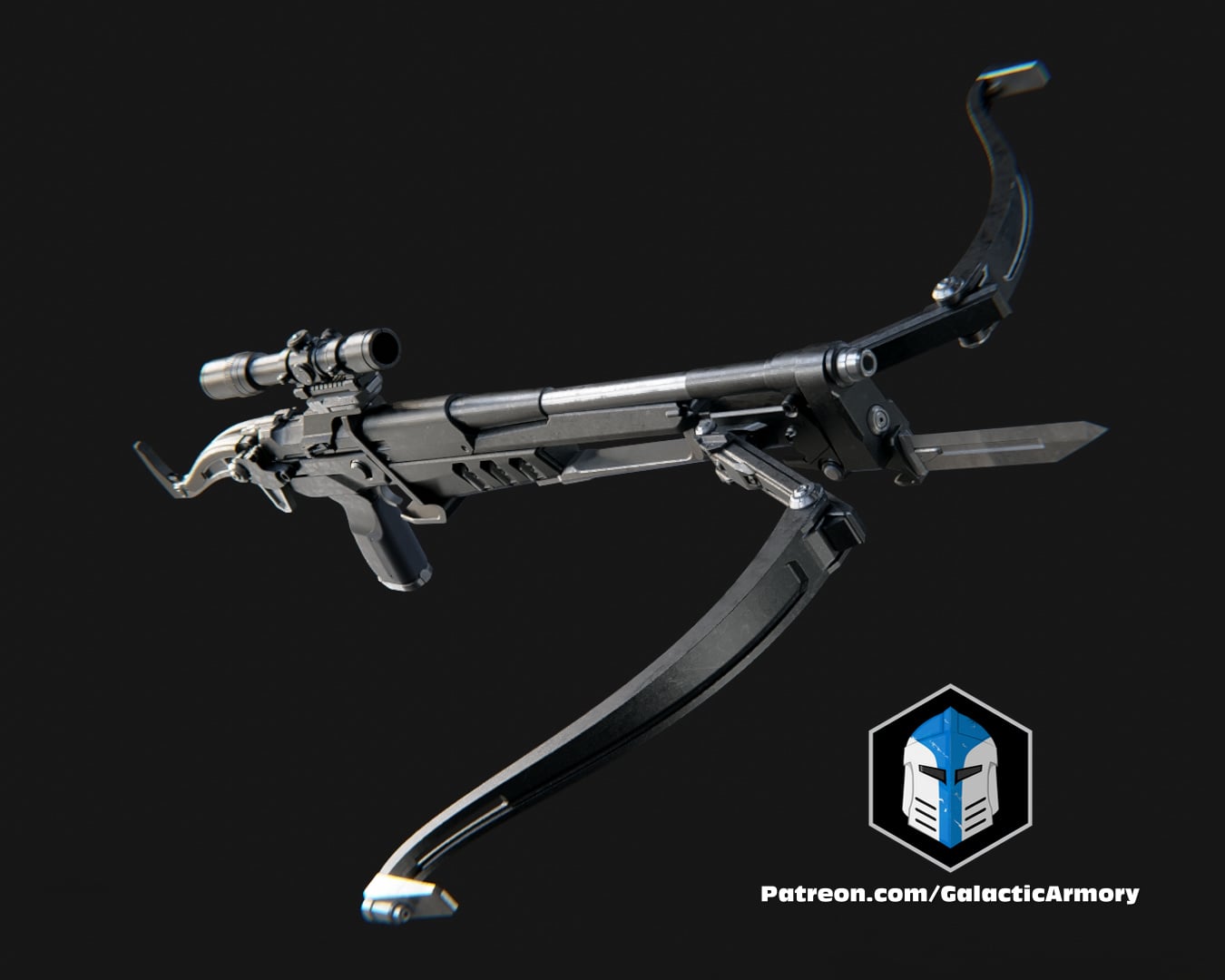 Custom Bowcaster Blaster - 3D Print Files 3d model