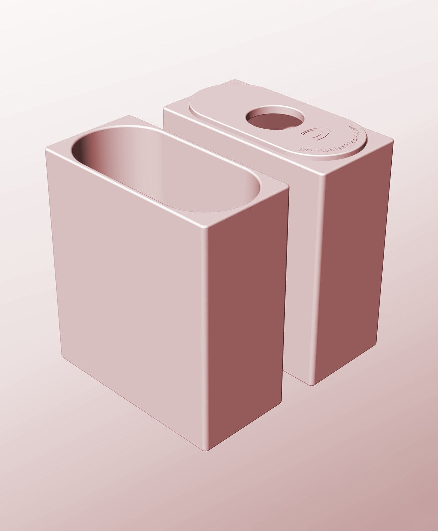 CX68-170-PStacking pierced module bin for modern home decor 3d model