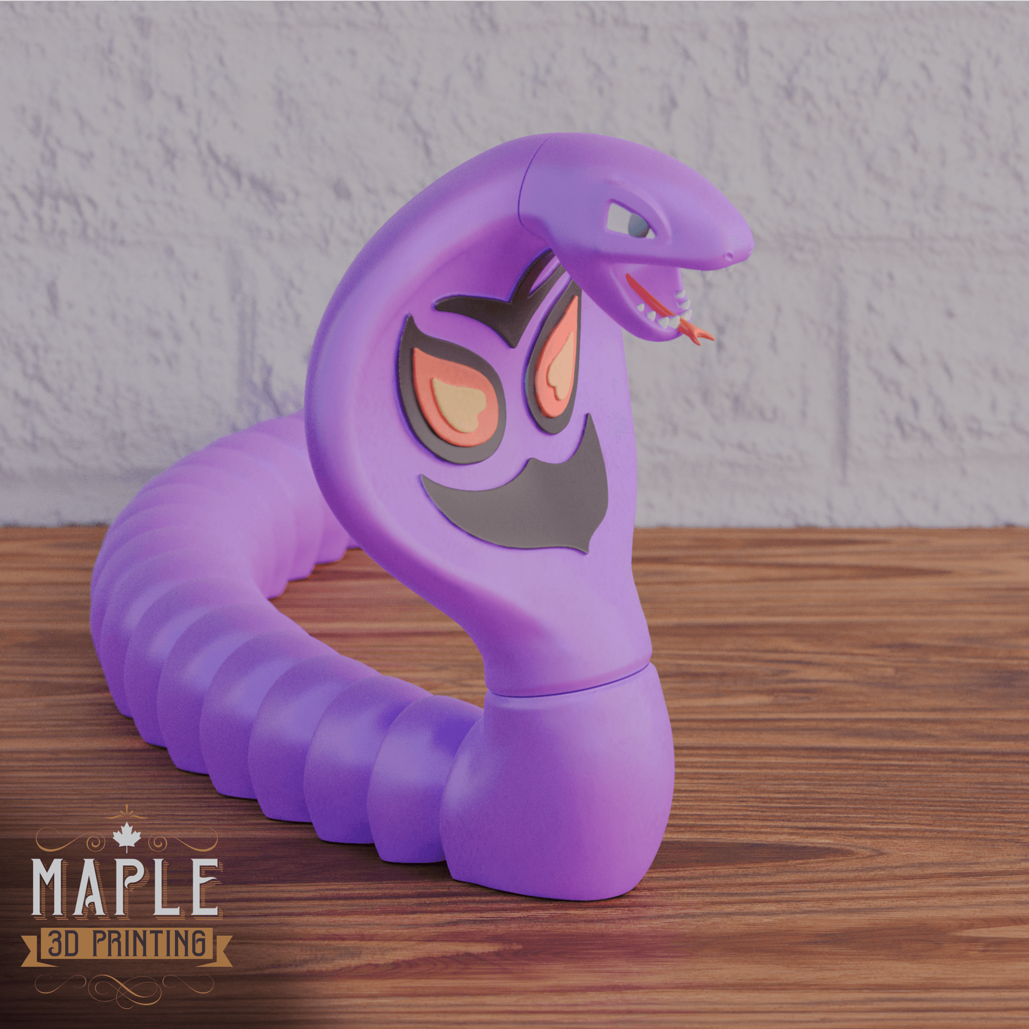 Articulating Arbok - Print in Place 3d model