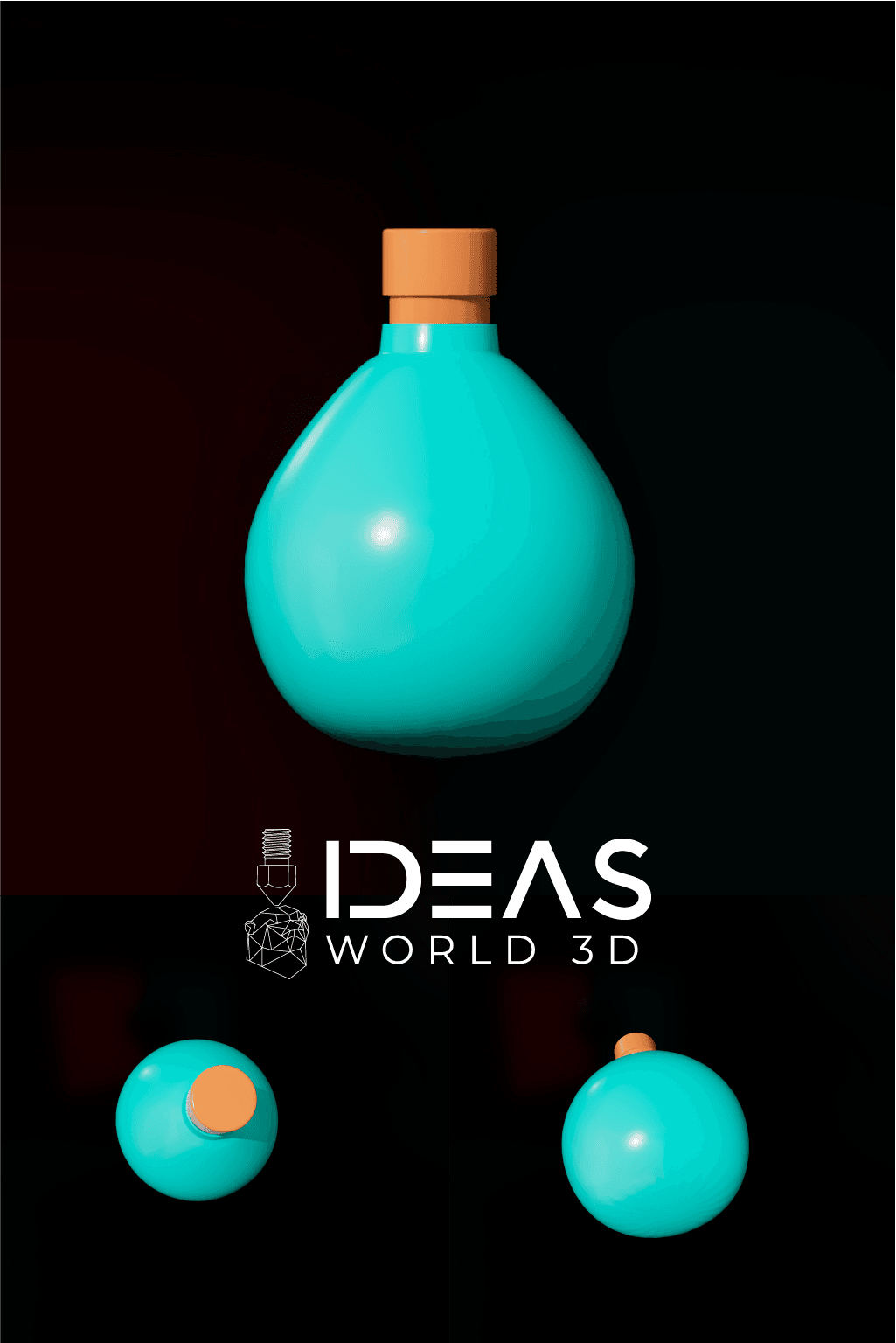 Potion shaped container 3d model