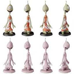 Lilo and Stitch STL Files - Stitch Funny Poses - Alien 3D Print Models 3d model