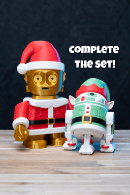Santa-3PO - Star Wars Christmas Kit | No Supports, No AMS, No Glue 3d model