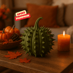 SPIKES PUMPKIN / NATURE AUTUMN DESIGN / ABSTRACT DECOR 3d model