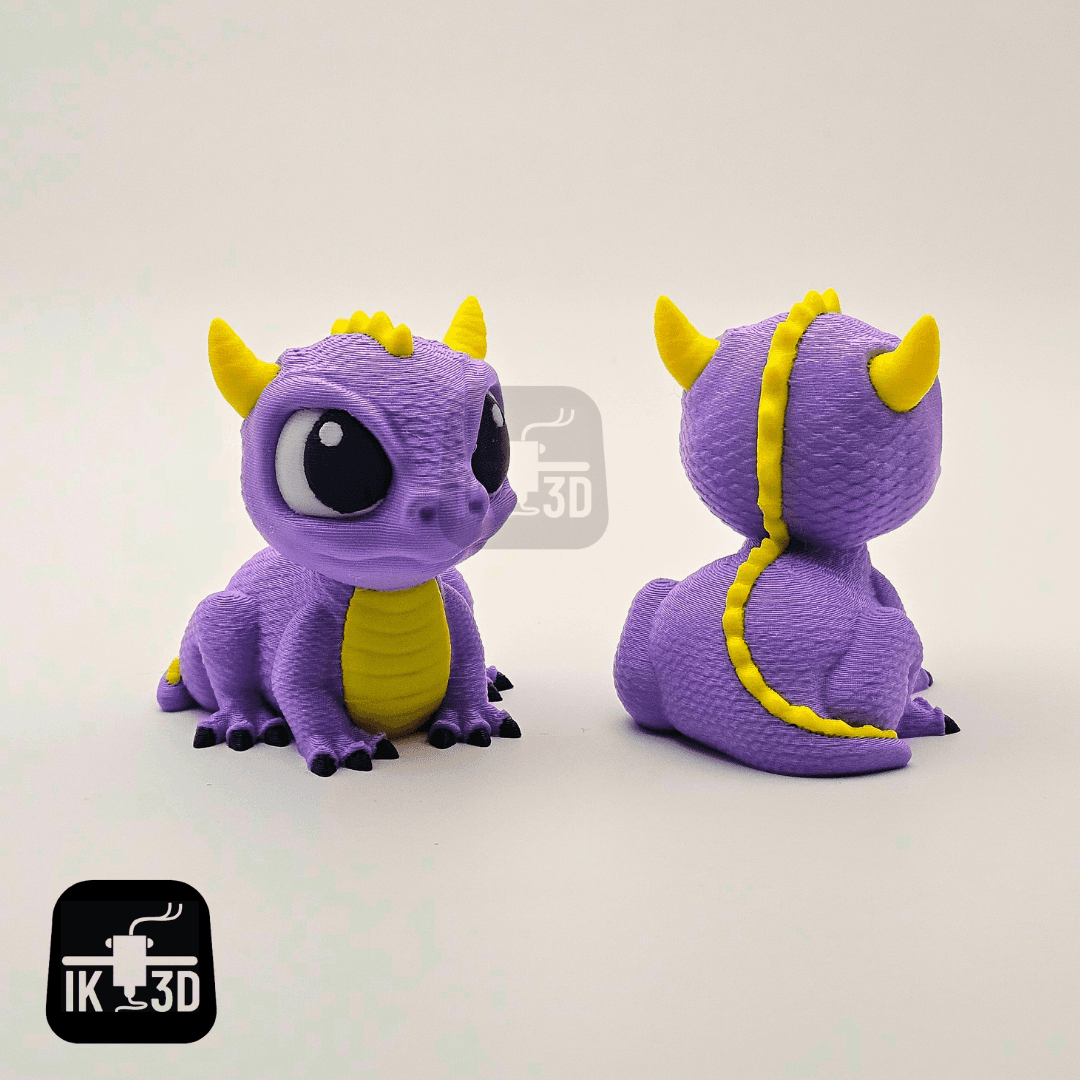 Adorable Baby Dragon Figurine / 3MF Included / No Supports 3d model