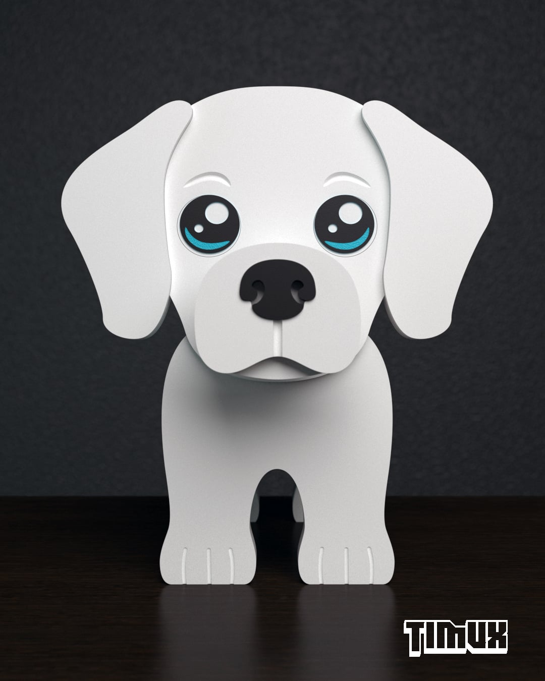 DALMATIAN GLASSES HOLDER - BLANK VERSION 3d model