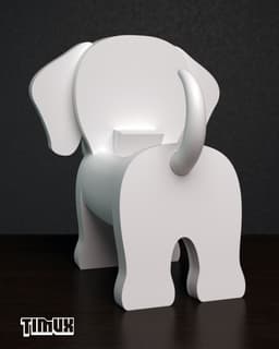 DALMATIAN GLASSES HOLDER - BLANK VERSION 3d model