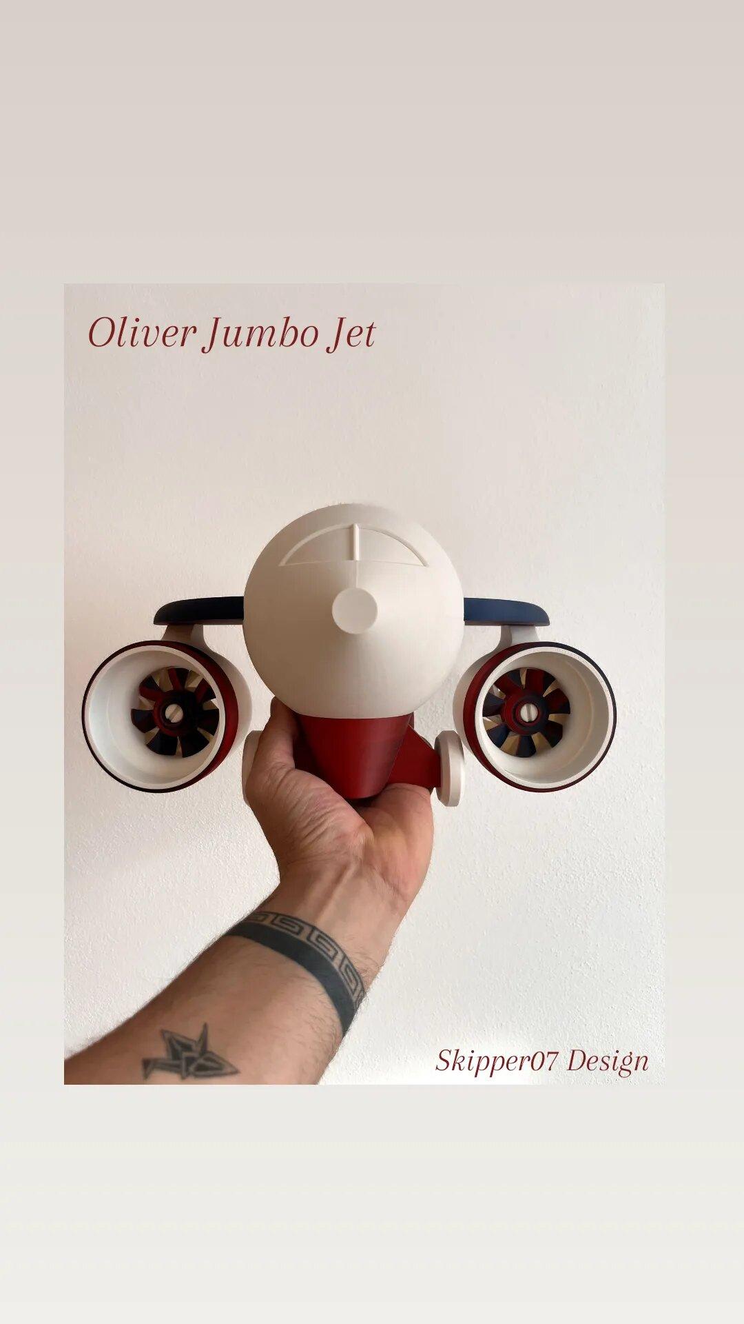 OLIVER JUMBO JET 3d model