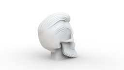 Beard Skull 3d model