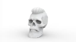 Beard Skull 3d model