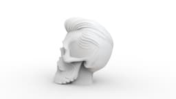 Beard Skull 3d model