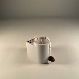 Modern Candle Holder with Storage 3d model