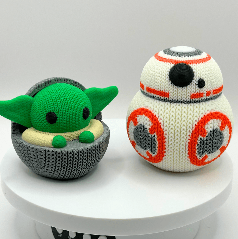 Knitted Star Wars BB8 Droid Figurine / Ornament / No Supports / 3MF Included 3d model