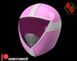 Pink Lightspeed Rescue Helmet 3d model