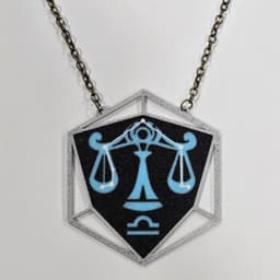 Libra Astrology Pendant 3d model