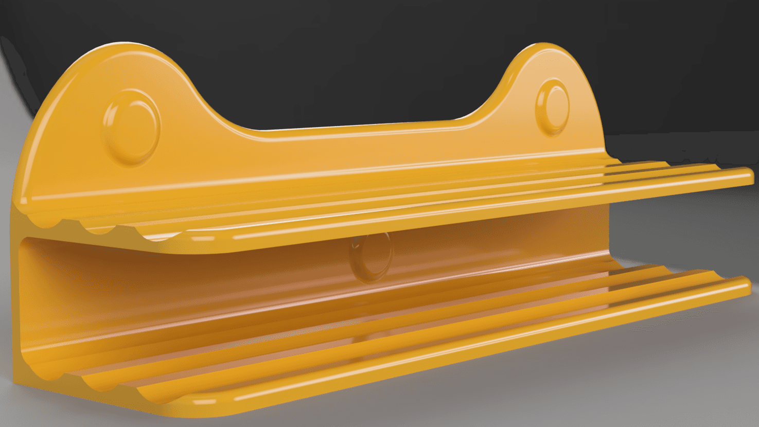 Suction Cup/Magnetic Dry Erase Shelf 3d model