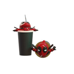 Deadpool Soda Can Cup 3d model
