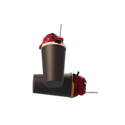 Deadpool Soda Can Cup 3d model