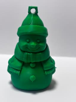 Christmas snowman tree ornament 3d model
