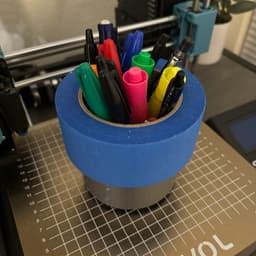 Pen and Tape cup 3d model