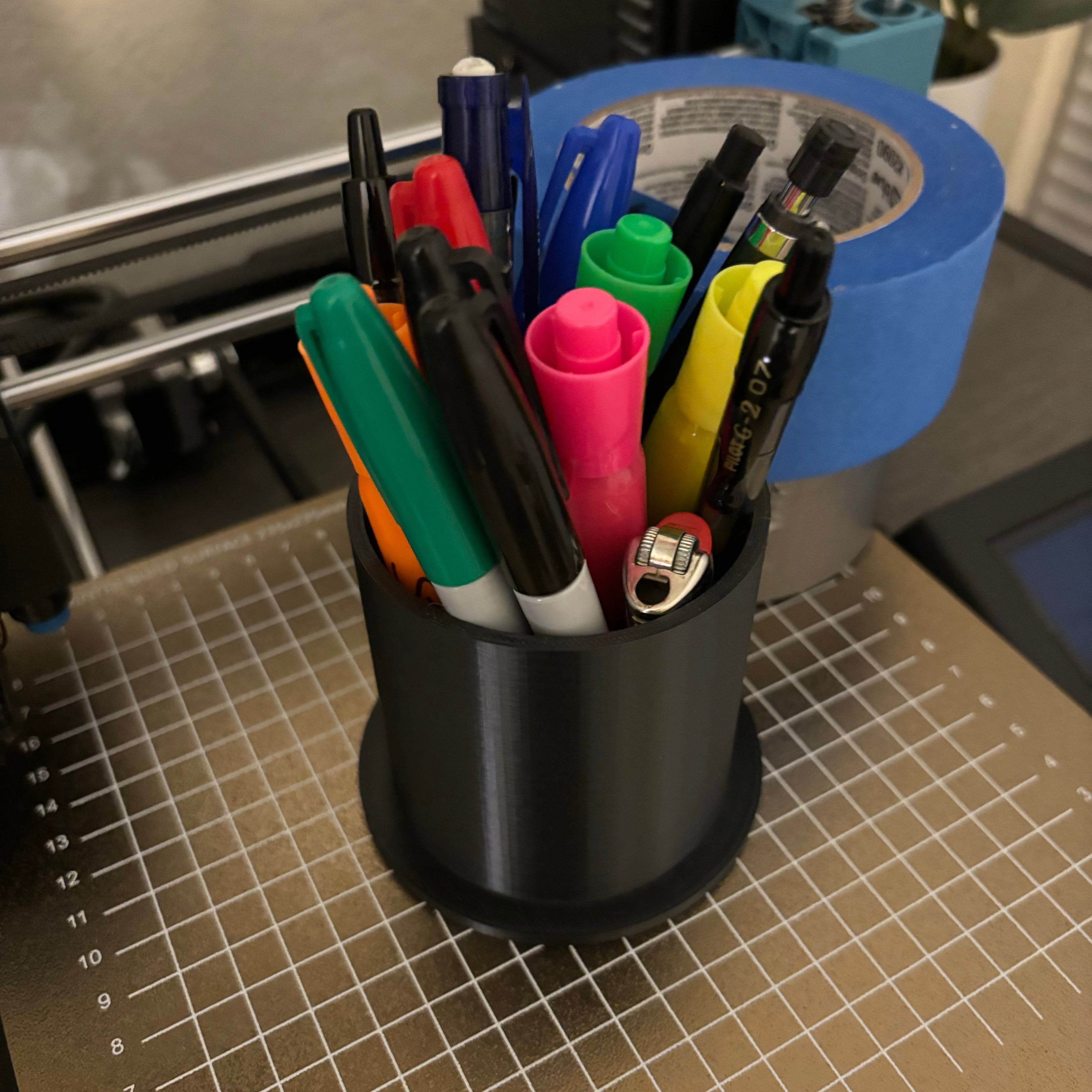 Pen and Tape cup 3d model
