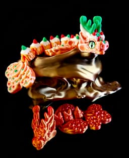Gingerbread Medium and Baby Dragon (Personal Use) 3d model