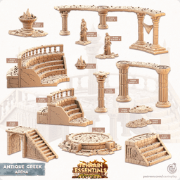 Antique Greek City (Pre-Supported) 3d model