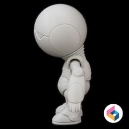 Foldable robot Marvin 2005 from Hitchhiker's Guide 3d model