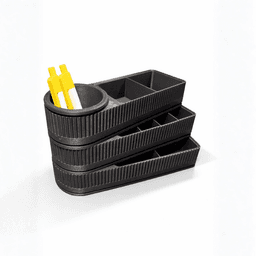 MODULAR MULTIPURPOSE ORGANIZER - ROTATING / MODERN ORGANIZER / DESKORGANIZER / TOOLBOX / CUSTOMIZE 3d model