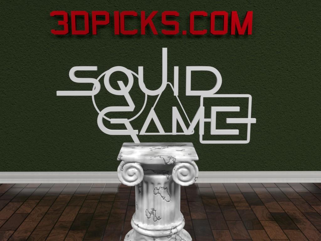 Squid Games Logo 3d model