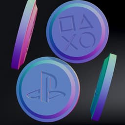 Play Station Bonus Coin From Astro Bot, Astro's PlayRoom Coin / PS5 Coin 3d model