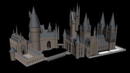 HOGWARTS CASTLE 3DPRINT 100 TO 1 3d model