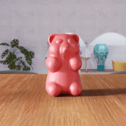 Gummy Bear Figurine - Candy Style 3d model