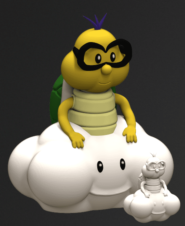 Lakatu - Mario fan art 3d model