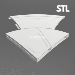 Captain America Shield 3D Model | STL | Printable MCU‑Style Shield | Display Stand Inclu 3d model