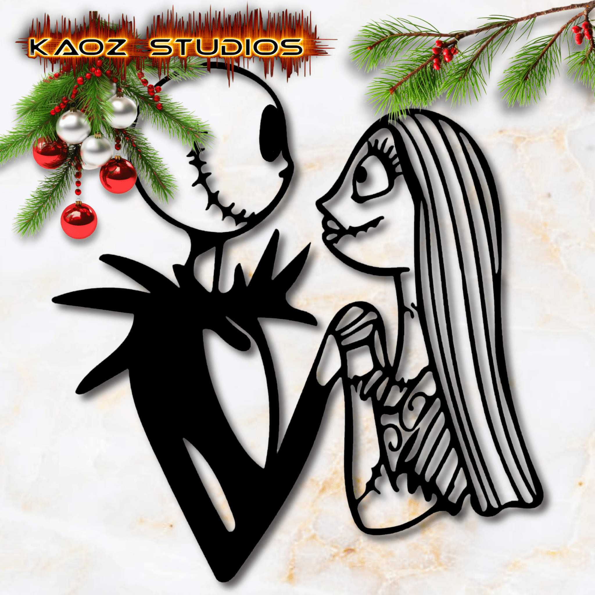 jack and sally wall decor the nightmare before christmas wall art 3d model