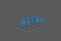 Dodge - Charger Hellcat Widebody Wall Art 3d model