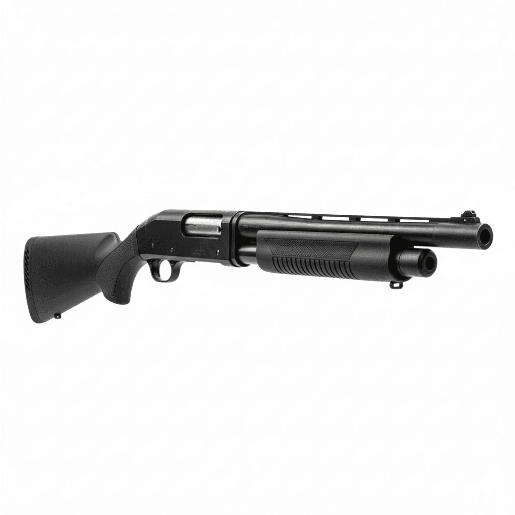 Shotgun Benelli Nova Tactical Pump Shotgun 3d model