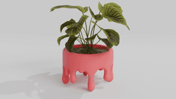 Melted Planter Pot – "Melted" Pot for 3D Printing 3d model