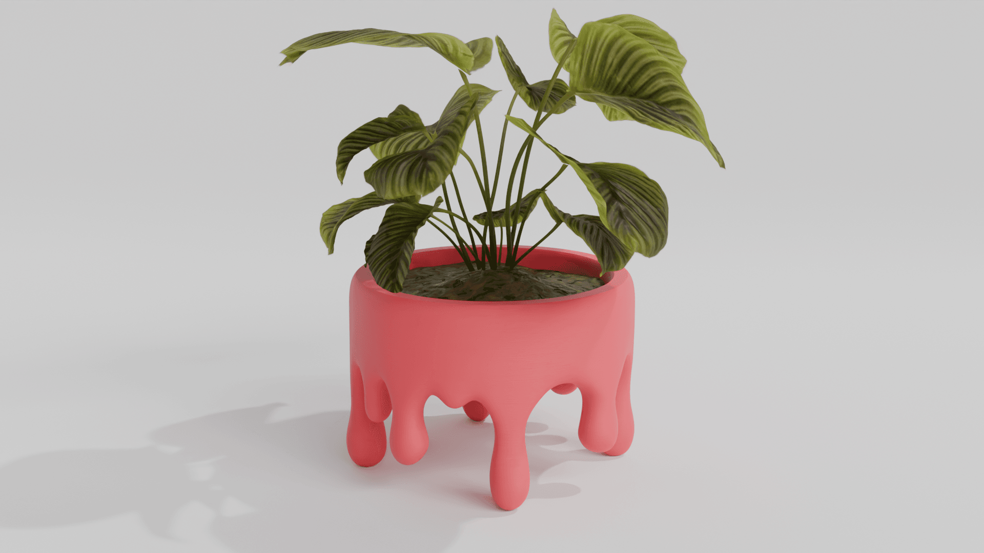 Melted Planter Pot – "Melted" Pot for 3D Printing 3d model