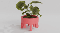 Melted Planter Pot – "Melted" Pot for 3D Printing 3d model