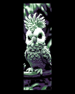 Unusual Animals enjoying nature - Knitted Stuffed animals Set of bookmarks 3d model